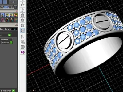 Ring car size 5dot 5 3D print model