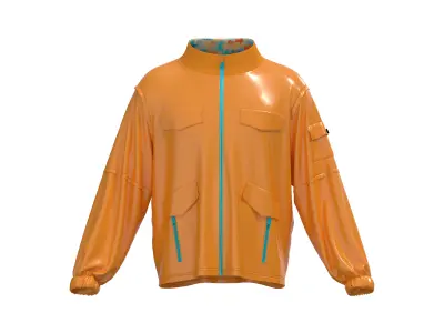 Male raincoat Free 3D model