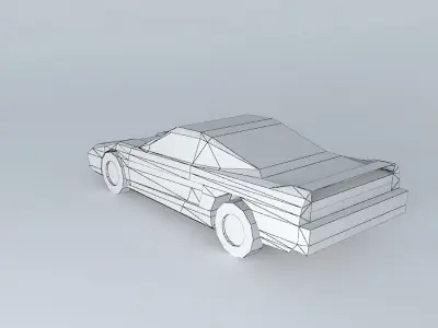 Red Sportster Free 3D model