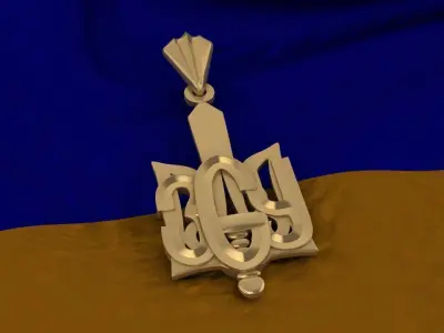Ukrainian Trident 3D print model 17