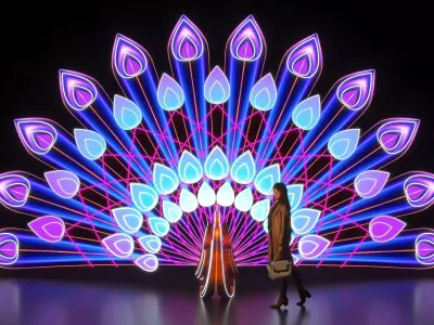 Peacock LED Light 3D model