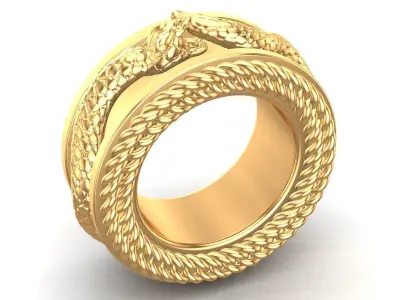 Snake Spinner Ring                     3D print model