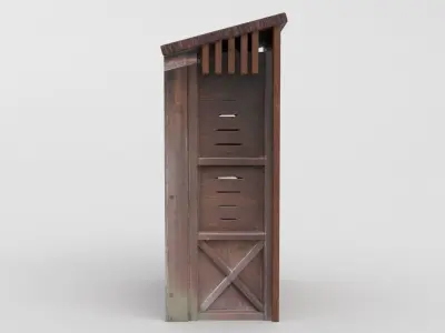 Edo Vending Machine Low-poly 3D model