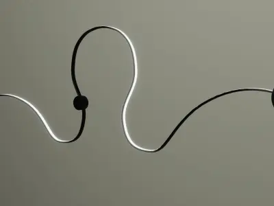 center with luminaria wall decoration 3D model