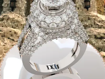 WomenRing 3D print model