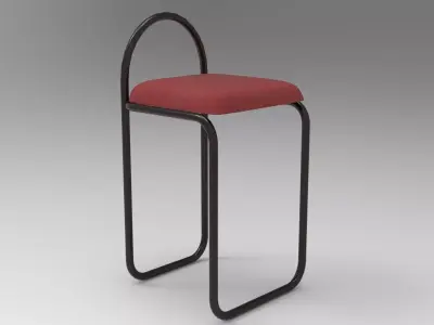 Deph Chair Low-poly 3D model