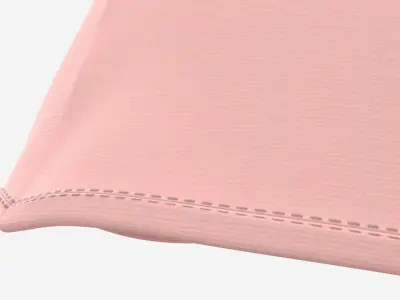 Strap Vest Top for Women Pink Mockup 3D model