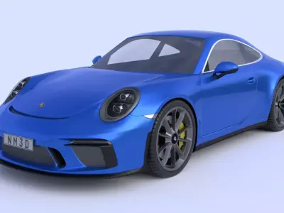 2018 Porsche 911 GT3 Touring 3D model
