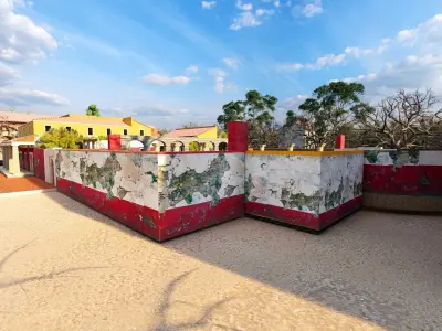 Roman villa well crafted 3D Model with details and textures   Low-poly 3D model