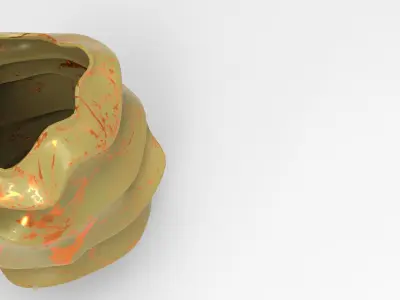 Joa Vase Low-poly 3D model