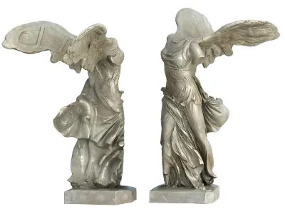 Statue 04 Low-poly 3D model
