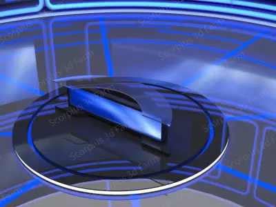 Virtual studio 3D model