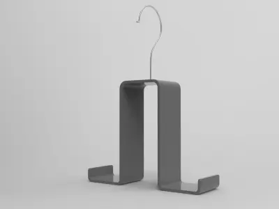 Aje Coat Hanger Low-poly 3D model