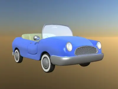 Cartoon car 3D model