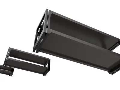 Living Room Rack 02 with 3 Different Sizes 3D print model