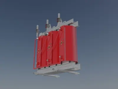 Cast-Resin Transformer 100 kVA - 2004 kV Free 3D model