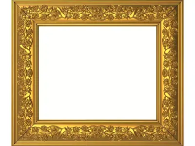 carved frame  3D model 2