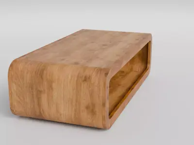 Coffee Table 06 Low-poly 3D model