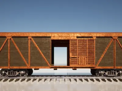 boxcar - train  3D model