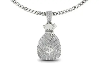  Pendant 11 Money Bag 3D print model