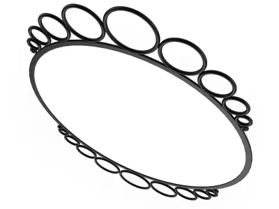 Round Mirror 3D model