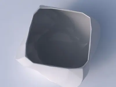 Bowl helix with bands uniform vertical 3D print model