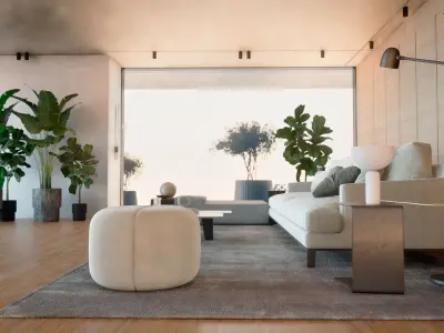 Minimalist Elegance 3D Architectural Visualization  3D model