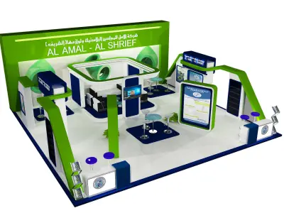 Booth Exhibition Stand a393 3D model