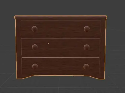 Dresser chest of drawers Free 3D model