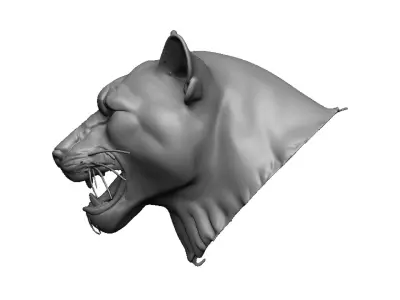 panther head 3D print model purchase
