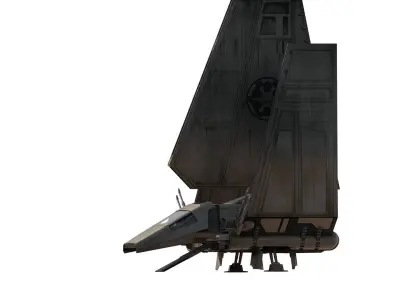 Star Wars Lambda T4A Class Shuttle with full interior 3D model