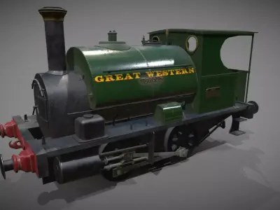 Avonside 0-4-0st TROJAN Low-poly 3D model