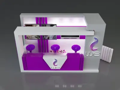 Booth Exhibition Stand a154a 3D model