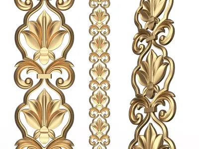 Ornament Element Molding 018 Low-poly 3D model