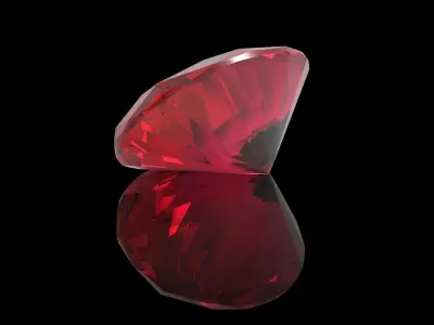 Oval Cut Gem 3D print model