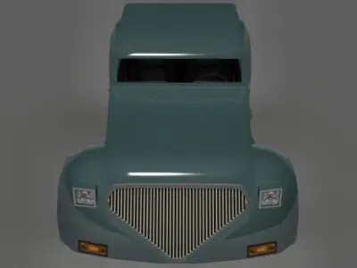 Titan pickup truck Low-poly 3D model