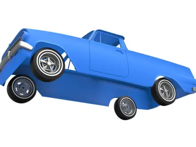 Shell and wheels Holden EJ UTE 1963 Scale 1 to 10 3D print model