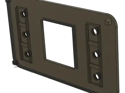 Simracing Gear Indicator with 6 adressable RGB LEDs 3D print model