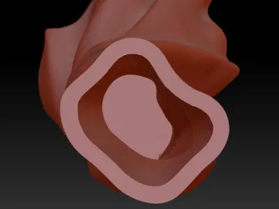 Turn around Dress vase base V2 3D print model