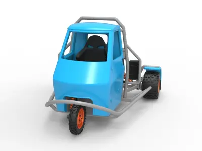 Ape car proto for dirt Scale 1 to 25 3D print model