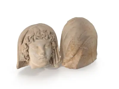 Roman Woman Statue 3D model