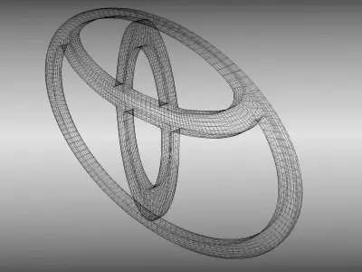 Toyota logo 3D model