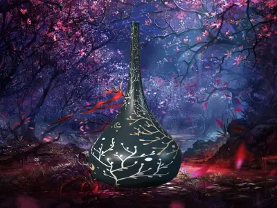 ancient Mythology Chinese Vase pack 3D model