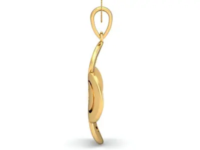Solitaire Pendant 3dm stl FBX OBJ Render Detail 3D print model order