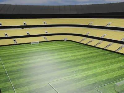 Football Stadium Low-poly 3D model