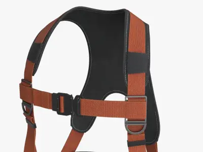 Full Body Harness Construction Harness Low-poly 3D model