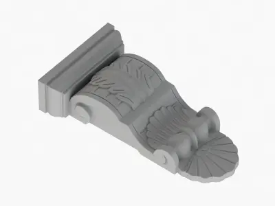 Scroll Corbel 58 - 3D Printable 3D model