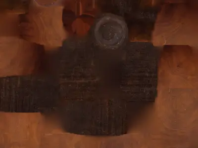 Decorative Wooden Vase 3D model