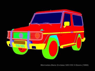 1995 Mercedes-Benz G320 SWB 3D model