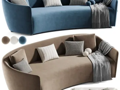 Juno Josephine 4-Seater Sofa 3D model